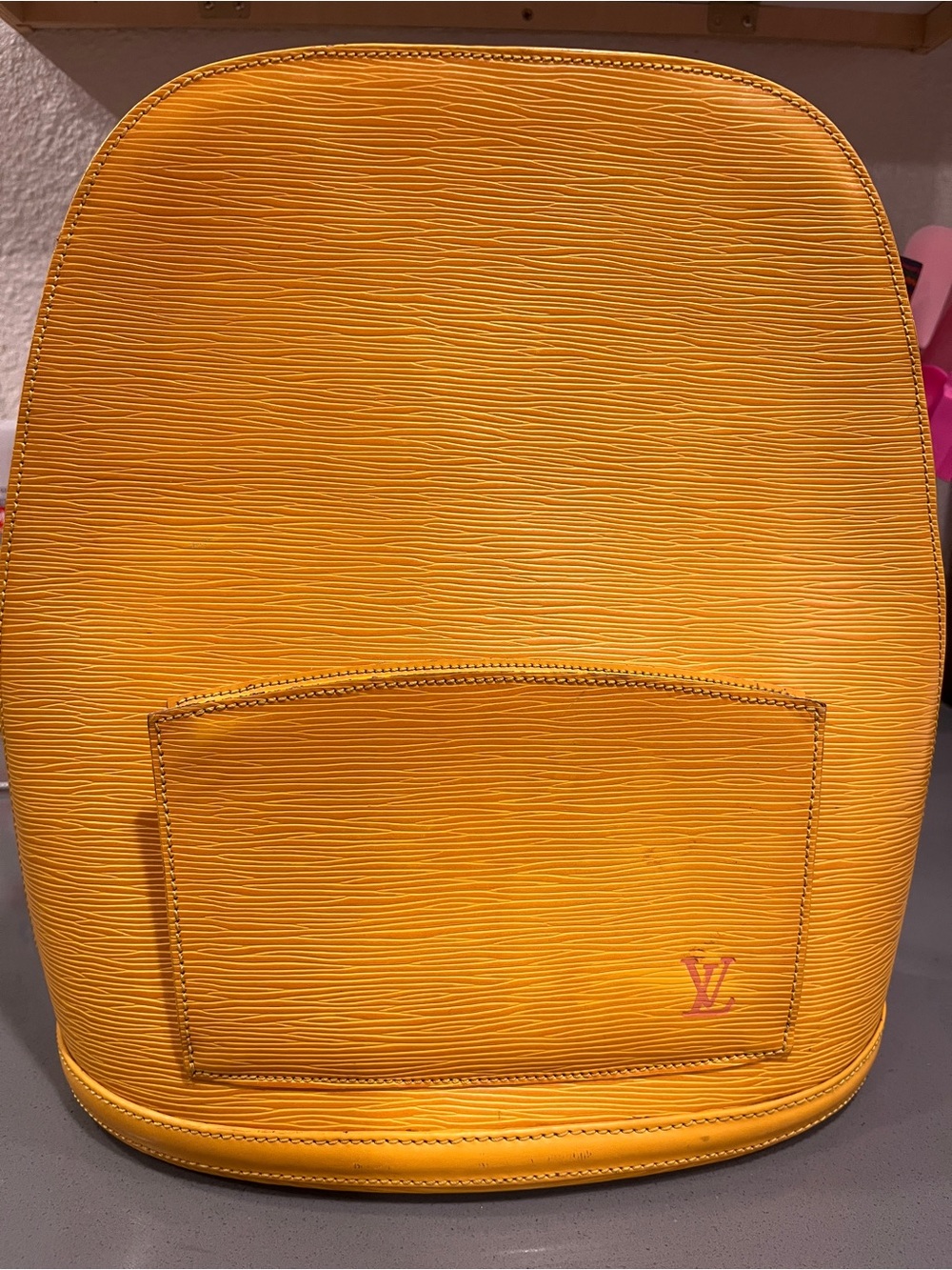 Louis Vuitton Yellow Gobelins Epi Leather Backpack